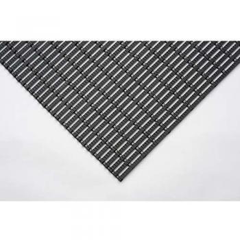 Alfombra Industrial Antideslizante de PVC, 10 m x 600 mm, Grosor 15 mm, Color Negro