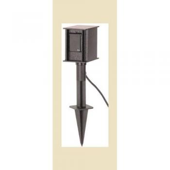 Dual Black Outdoor Power Stake IP44 662103