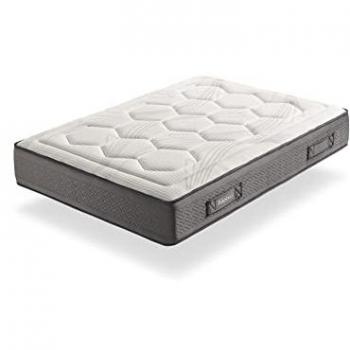 Colchón Muelle Ensacado MIRTTO Hausbed 105x180 cm - Altura 28 cm | Doble Cara Thermosystem + Supersoft | Tejido Stretch 400g | Gran Adaptabilidad e Independencia de