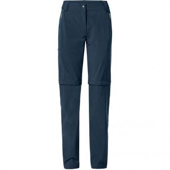 Vaude Women's Farley Stretch II Zip-Off Trekking Pants - Size 42 Dark Sea