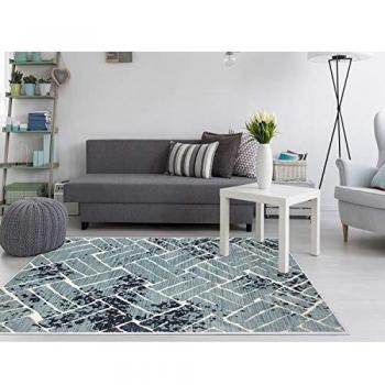 Homemania AKC-23848 - Alfombra Estampada Tile 2 Estampada, Moderna, Multicolor de Tela, 160 x 230 cm