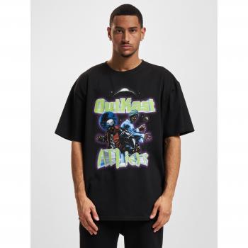 Mister Tee Oversized Black T-Shirt with Outkast Atliens Cover Design