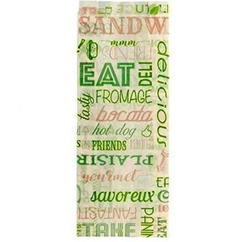 García de Pou 229.25 Bolsas para Sándwiches Parole, 34 G/M2, 9 + 4 x 22 Cm, Set de 500, Blanco