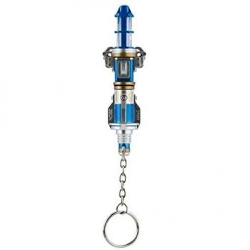 Doctor Who - Llavero linterna de destornillador sónico, plástico, color azul
