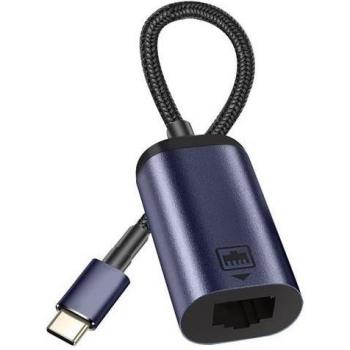 Adaptador USB-C a Ethernet 100 Mbps 10 cm Gris