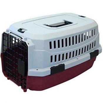 Estuche de Transporte para Perro M-Pets Viaggio Carrier M - 68x47.6x45cm - Burdeos y Gris