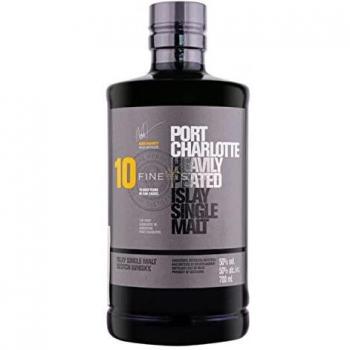 Port Charlotte 10 Year Old, Heavily Peated Islay Single Malt Scotch Whisky, 70cl