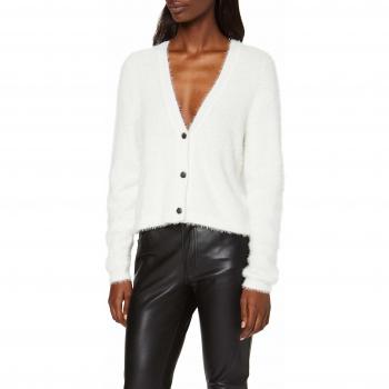 Vila 14053562 Chaqueta Punto, Blanco