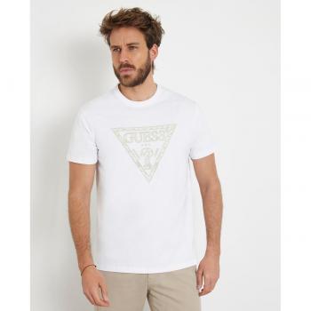 Camiseta de Hombre Guess con Logotipo Frontal Triángulo