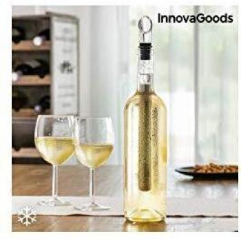 InnovaGoods IG813505 Enfriador de Vino con Aireador, Negro