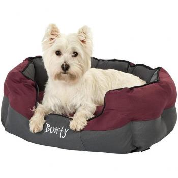 Bunty Red Waterproof Anchor Dog Bed - Durable, Water-Resistant, Washable Pet Bed