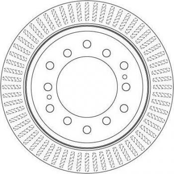 Disco de freno ventilado TRW DF6342, 1 pieza