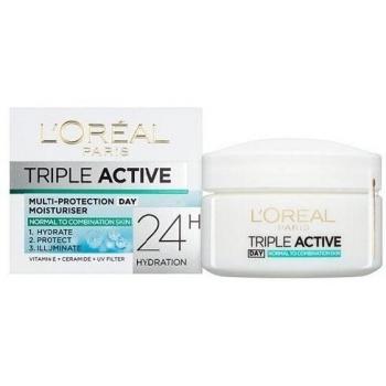 Hidratante de Día Multi-Protección Triple Activo para Piel Normal/Combinada de L'Oreal Paris (50 ml)