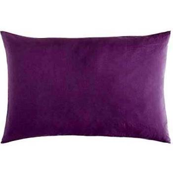 NATURALS Funda de Almohada de Lino Color Lila 50x75 cm
