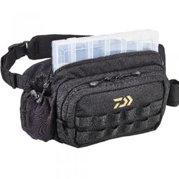 Riñonera Reversible Daiwa Negra - Dimensiones 40 x 13 x 20 cm