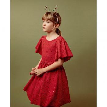 Sfera - Vestido de lentejuelas con diseño elegante, corte ajustado, escote en V, tirantes finos y forro interior