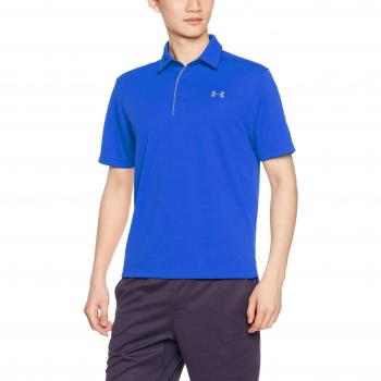 Under Armour Men's Tech Polo - Royal/Graphite - Medium