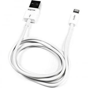Approx APPC03V2 - Cable de Datos/Carga Lightning a USB V2, Color Blanco