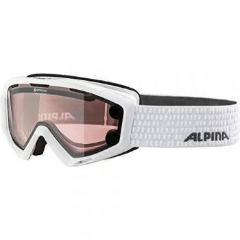 ALPINA Skibrille Panoma S Magnetic Q Plus S White, Unisex, Blanco-Blanco, Talla única