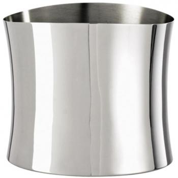 Sambonet 56754 – 20 Bamboo Enfriador de Vino 18/10, 24 x 19,5 cm, Altura 20,3 cm, Acero Inoxidable, Plata