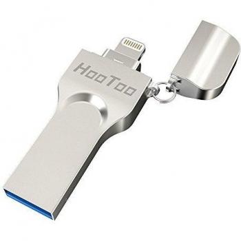 HooToo Pendrive 64GB para iPhone y iPad, Flash Drive OTG Tipo C Lightning Conector para iPhone x/8/8plus/7/7 plus/6/6s/6s plus/5s, iPad, Mac, portatiles Windows, Memoria USB 3.0