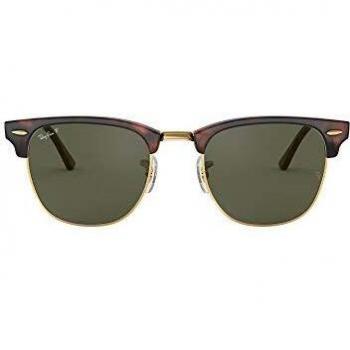 Ray-Ban RB3016F Clubmaster Asian Fit 990/58 Unisex Square Havana Sunglasses