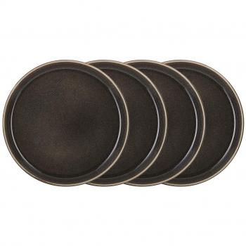 4 Platos Bitz gastro Ø 21 cm Gris