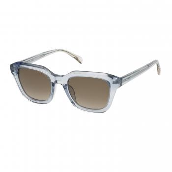 Zadig & Voltaire Women's Shiny Transparent Azure Sunglasses SZV364, 50mm