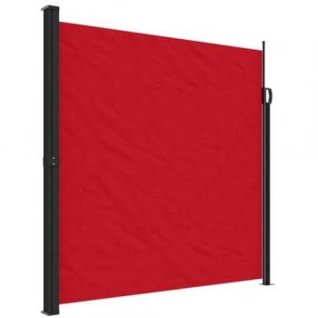 Toldo lateral retráctil rojo 200x500 cm