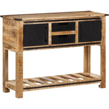 Consola de madera maciza de mango 100x35x75 cm Marrón