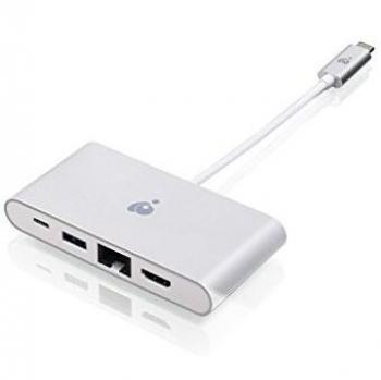 IOGEAR USB-C 4-In-1 4K Multi-Port Adapter, GUH3C3PD