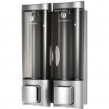 Anself - Dispensador de jabón Doble para Pared, Jabonera de loción líquido, 2x200ml