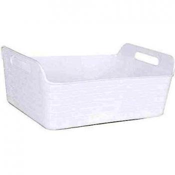 BigBuy Home S2203552 Cesta, Blanco, Talla única