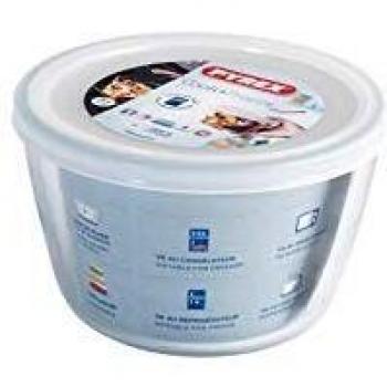 Contenedor vidrio portalimentos con tapa pyrex redondo 11 l