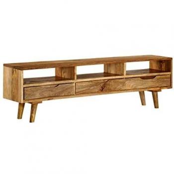 vidaXL TV Cabinet Solid Mango Wood 140x30x41 cm