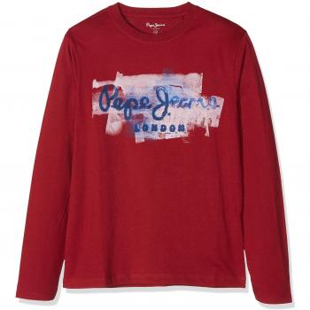 Pepe Jeans GOLDERS JK LS PB501054, Camiseta para Niños, Rojo