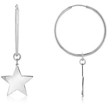 Córdoba Jewels | Aros en plata de ley 925 con diseño Aro Estrella Silver