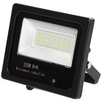 Greenice | Foco Proyector LED IP65 Detector Movimiento Integrado 20W 30.000H | Blanco Frío