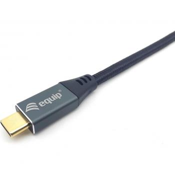 Equip 133423 Adaptador de Cable de Vídeo USB Tipo C a DisplayPort, Longitud 3 Metros, Color Gris