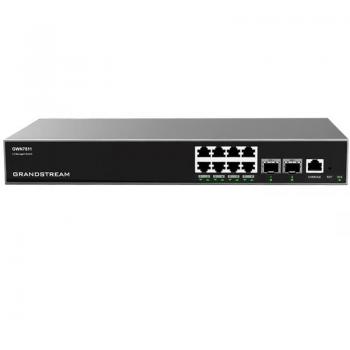 Grandstream GWN7811 Layer 3 Managed Gigabit Ethernet Switch - 8 Ports (10/100/1000)
