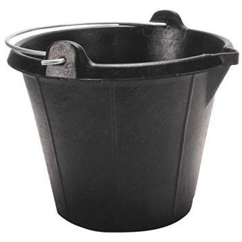 Rubi 88913 Cubo de Goma Industrial, Negro, 12 l