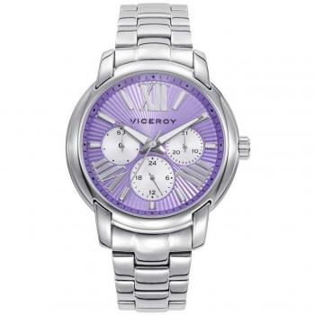 Reloj Viceroy Mujer Colección Chic Multifunción Acero Esfera Malva 401268-93