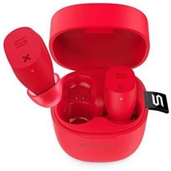 SOUL Superior High Performance True Wireless Earphones Bluetooth 5.0 IPX5 Waterproof [Red]