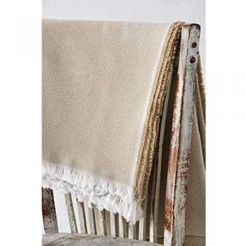 Textilhome - Funda Multiusos Foulard Cubre Cama Dante - 180x285 cm - para Funda Sofa 2 Plazas, Protector Cubre Sofa. Color Camel
