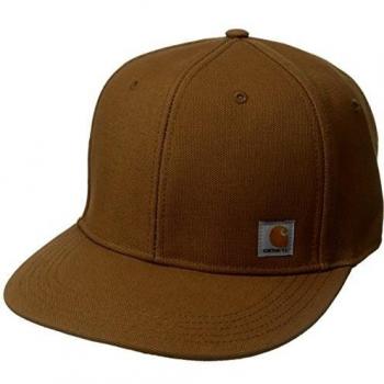 Gorra Carhartt Ashland Marrón Hombre, 100% algodón, diseño clásico de seis paneles, visera curvada, ajuste trasero con hebilla metálica, logo bordado en el frente
