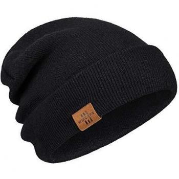 Wmcaps Gorro de Invierno, Hombre Gorros de Punto Unisex Slouch Cráneo Sombreros, Diseño Clásico Moderno y Suave