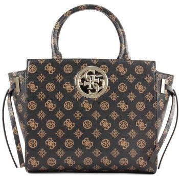 Guess Open Road Society Satchel Brown