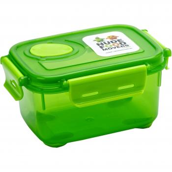 Smash 500 ml polipropileno rectangular alimentos contenedor de almacenamiento, verde