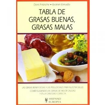 Tabla de grasas buenas, grasas malas
