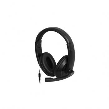 Auriculares Trevi SK 647 P4 con Cable de 1.05 m y Micrófono, Diadema Negra